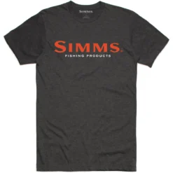 Men's Simms Logo T-Shirt -Pranas Clothing Store 12803 086 P 1 Ms Simms Logo Tee Charcoal Heather Front