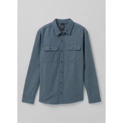 Prana Men's Westbrook Flannel Shirt -Pranas Clothing Store 1964401 DARKSKYHEATHER ALT 9