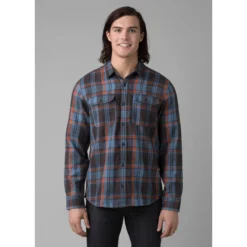 Prana Men's Westbrook Flannel Shirt -Pranas Clothing Store 1964401 NIGHTSHADE