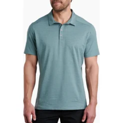 Men's AirKuhl Polo -Pranas Clothing Store 7344 AirKUHL Polo Deep Waters Front