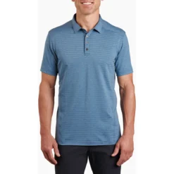 Men's AirKuhl Polo -Pranas Clothing Store 7344 airkuhl polo marin blue front