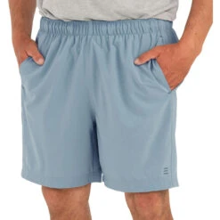 Men's Breeze Short - 6" -Pranas Clothing Store M BreezeShorts 6in BlueFog 1