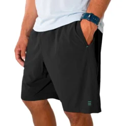 Men's Breeze Short - 8" -Pranas Clothing Store M BreezeShorts Black 1 1