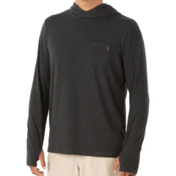 Men's Bamboo Crossover Hoody -Pranas Clothing Store M CrossoverHoody HBlack 1