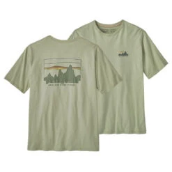 Patagonia Men's '73 Skyline Organic T-Shirt -Pranas Clothing Store POS WBS23 37534 SLVG