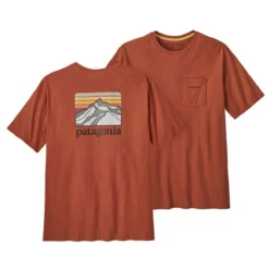 Patagonia Men's Line Logo Ridge Pocket Responsibili-Tee -Pranas Clothing Store POS WBS23 38511 QZCO 1