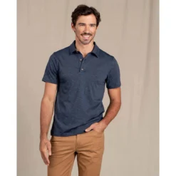 Men's Tempo Short Sleeve Polo -Pranas Clothing Store T2002912 True Navy