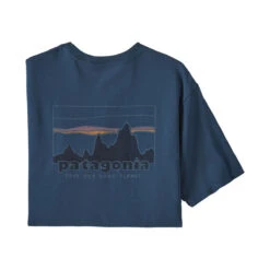 Patagonia Men's '73 Skyline Organic T-Shirt -Pranas Clothing Store WBF21 37534 TIDB 1