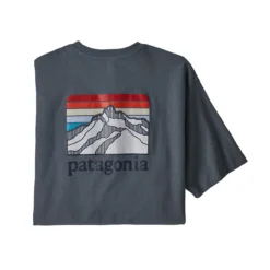Patagonia Men's Line Logo Ridge Pocket Responsibili-Tee -Pranas Clothing Store WBF21 38511 PLGY