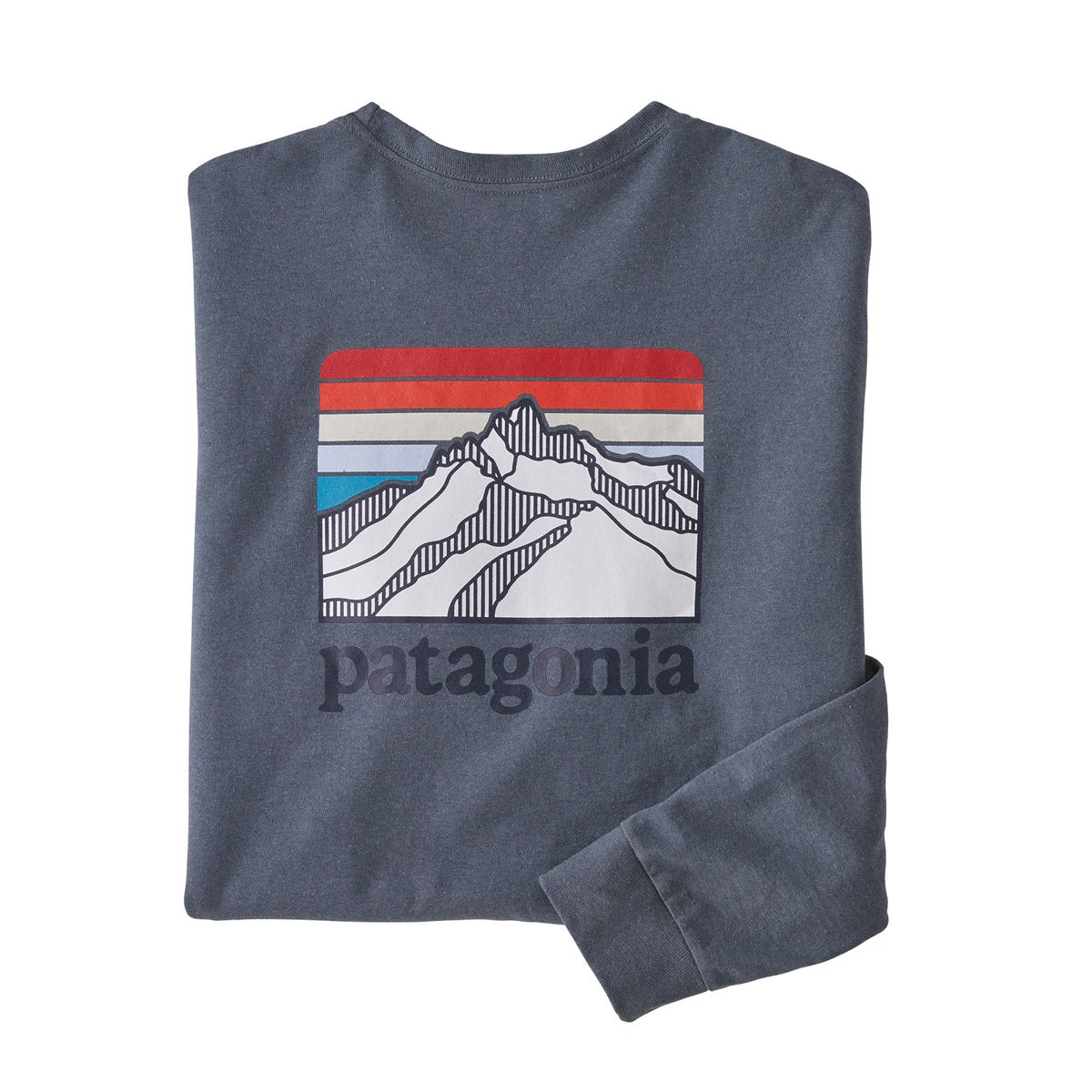 Patagonia Men's Long-Sleeved Line Logo Ridge Responsibili-Tee 2 Patagonia Men's Long-Sleeved Line Logo Ridge Responsibili-Tee - Image 2