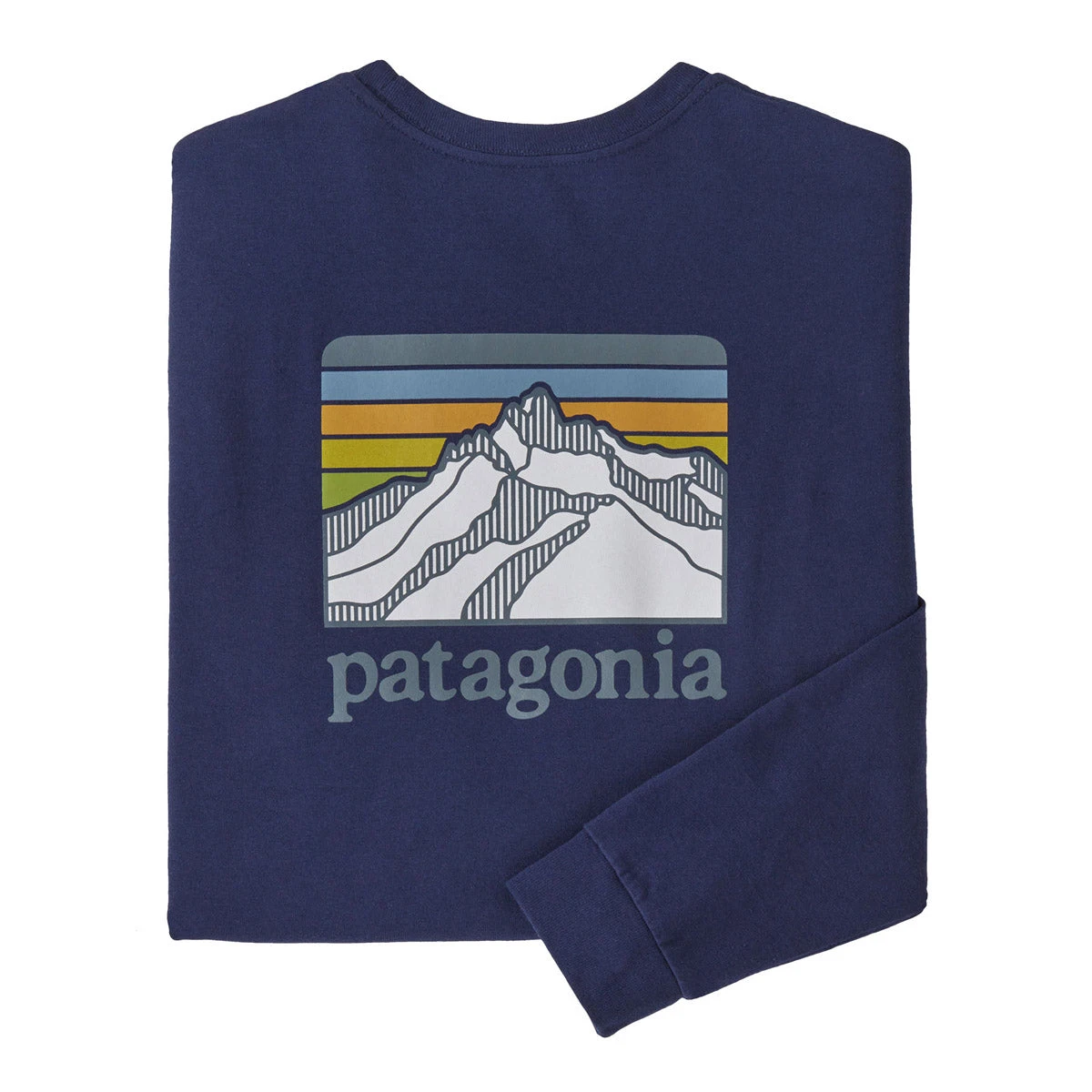 Patagonia Men's Long-Sleeved Line Logo Ridge Responsibili-Tee 4 Patagonia Men's Long-Sleeved Line Logo Ridge Responsibili-Tee - Image 4