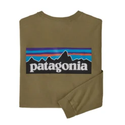 Patagonia Men's Long-Sleeved P-6 Logo Responsibili-Tee -Pranas Clothing Store WBF22 38518 MOKH 1