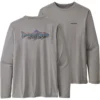 Patagonia Men's Long-Sleeved Cap Cool Daily Fish Graphic Shirt
